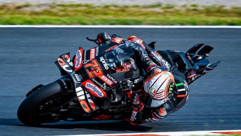 Marco Bezzecchi memimpin latihan MotoGP Mandalika 2025 di Lombok. Dok: Instagram/@marcobez72
