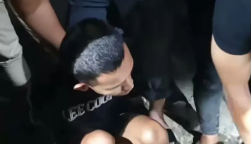 Polisi menangkap pelaku penyerangan bersenjata airsoft gun di warkop Tanah Abang, Jakarta Pusat. Dok; PMJ
