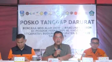 Deputi Bidang Penanganan Darurat BNPB, Budi Irawan saat konferensi. Dok: Istimewa