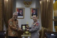 Kapolri Listyo Sigit Prabowo menerima audiensi PWI Pusat di Mabes Polri untuk memperkuat sinergi jelang Hari Pers Nasional 2026. (Ist)