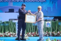 Kepala BNN Komjen Suyudi Ario Seto membuka program Jaga Jakarta Tanpa Narkoba di Monas.