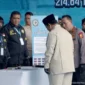 Presiden Prabowo Subianto memimpin pemusnahan 214 ton barang bukti narkoba di Lapangan Bhayangkara Mabes Polri, Jakarta. 