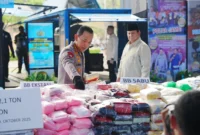 Presiden Prabowo Subianto menghadiri acara pemusnahan barang bukti narkoba di Lapangan Bhayangkara, Mabes Polri, Jakarta. (Ist)