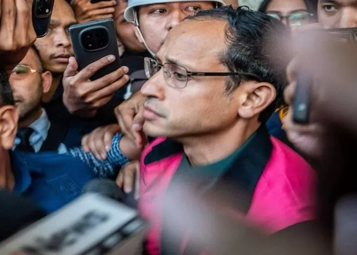 Nadiem Makarim menjalani sidang Pengadilan Tipikor Jakarta terkait kasus dugaan korupsi pengadaan Chromebook di Kemendikbudristek
