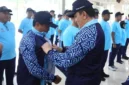 Sekjen DPD RI Mohammad Iqbal melepas kontingen Setjen DPD RI untuk Pornas Korpri XVII 2025 Palembang. Dok: DPD RI