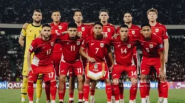 Timnas Indonesia bersiap melawan Arab Saudi di Stadion King Abdullah Sports City, Jeddah. Dok: PSSI