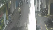 Suasana Jalan Tawakal Raya Tomang saat terjadi tawuran pelajar di lihat dari CCTV. Dok: Polri
