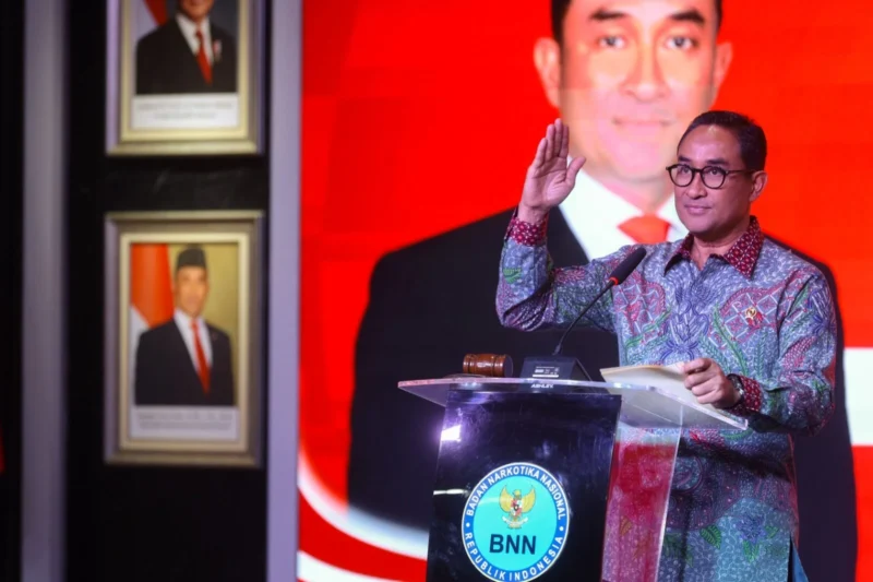 Kepala BNN Komjen Suyudi Ario Seto memberikan peringatan soal bahaya narkoba di kalangan pelajar dan mahasiswa saat acara Bersinar di Cibubur. Dok: BNN