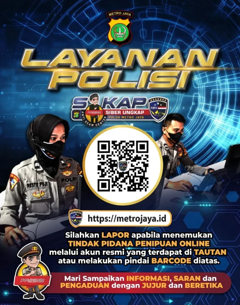 Polda Metro Jaya memperkenalkan layanan SIKAP – Siber Ungkap untuk laporan penipuan online secara cepat dan transparan. Dok: Istimewa