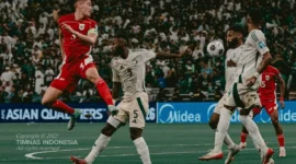 Suasana laga Timnas Indonesia vs Arab Saudi di Stadion King Abdullah, Jeddah, saat Kualifikasi Piala Dunia 2026 Grup B. Dok: PSSI