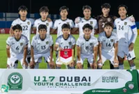 Pemain Timnas Indonesia U-17 bertanding melawan Panama U-17 di Dubai. (Federation Ivoirienne de Football)