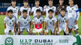 Pemain Timnas Indonesia U-17 bertanding melawan Panama U-17 di Dubai. (Federation Ivoirienne de Football)