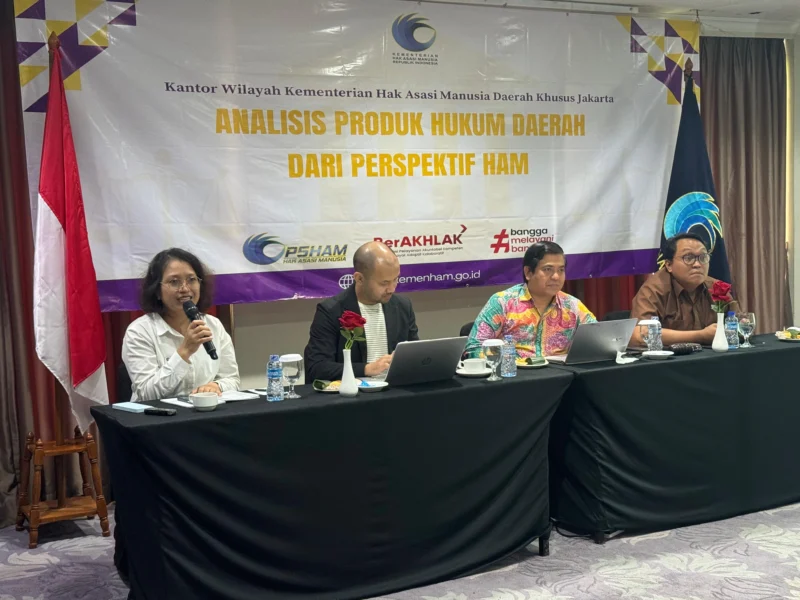 Forum Kanwil KemenHAM DKI Jakarta bahas rekomendasi produk hukum daerah berperspektif HAM. Dok: Kemen HAM
