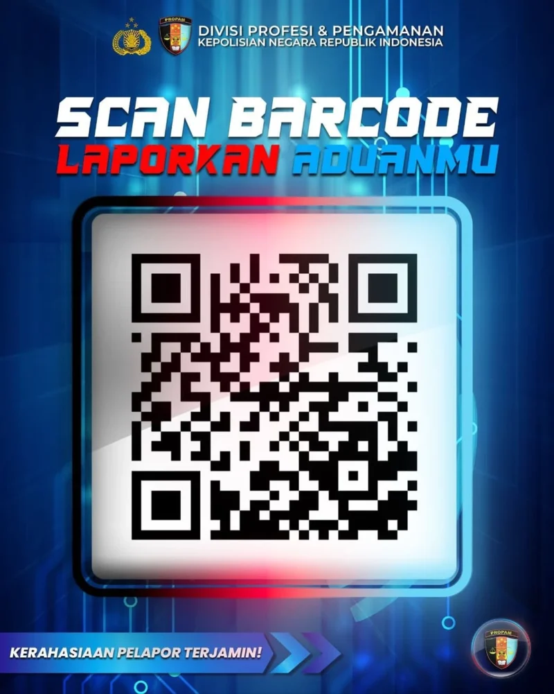 Propam Polri luncurkan fitur Pengaduan Cepat berbasis QR Code. Dok: PMJ