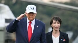 Ketahanan aliansi Pasifik. Meskipun Mahkamah Agung AS membatalkan dasar hukum tarif global Donald Trump, kemitraan strategis dengan PM Jepang Sanae Takaichi tetap melaju melalui komitmen investasi jumbo. Dok: Reuters.