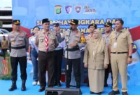 Kapolda Metro Jaya Irjen Pol Asep Edi Suheri memimpin Apel Saka Bhayangkara dan Polisi Siswa Keamanan Sekolah di Jakarta. (Posnews/Ist)