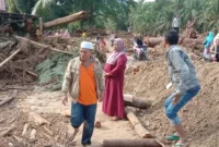 Petugas gabungan mencari korban hilang akibat banjir bandang di Kabupaten Nduga, Papua Pegunungan. (Ist)
