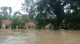 Rumah warga di Aceh terendam banjir setelah hujan deras mengguyur sejak akhir pekan. (Posnews/BPBA)
