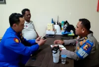 Konfrontasi Ady Supriatna dengan Bharatu SH di Propam Korpolairud. (Posnews/MR)
