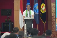 Kepala BNN Komjen Suyudi memaparkan ancaman peredaran narkoba di lingkungan kampus. (Posnews/BNN)