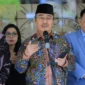 Ketua Komisi Percepatan Reformasi Kepolisian Jimly Asshiddiqie memberikan keterangan kepada wartawan usai acara buka puasa bersama Presiden Prabowo di Istana Kepresidenan Jakarta.
(Posnews/Ist)