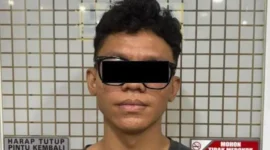 Polisi mengamankan pelaku penganiayaan pacar di Depok setelah penangkapan di Cilincing. (Posnews/Ist)
