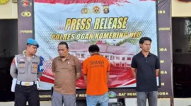 Pembunuh Guru PPPK di Oku, Sumatera Selatan ditangkap polisi. (Posnews/Ist)