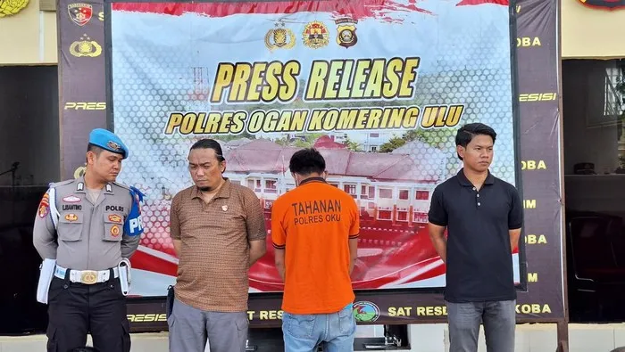 Pembunuh Guru PPPK di Oku, Sumatera Selatan ditangkap polisi. (Posnews/Ist)