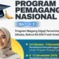Peserta program pemagangan nasional mengikuti seleksi magang pemerintah Batch 2 tahun 2025 di Jakarta. (@kantorstafpresidenri)

