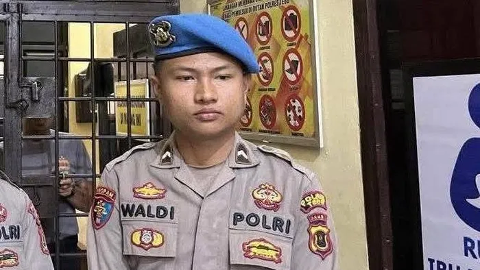 Pelaku, Bripda Waldi (22) anggota aktif Polres Tebo. (Ist)