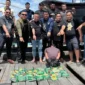Tim Satresnarkoba Polrestabes Medan menangkap kurir sabu di perairan Asahan. (Posnews/Ist)
