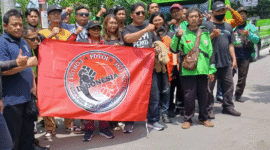 Foto, Forum Ojol Yogyakarta Bergerak (FOYB) pastikan puluhan anggotanya ikut aksi nasional di Jakarta, Kamis (20/11). Mereka membawa misi damai dan tuntutan kejelasan regulasi tarif. Dok: Istimewa.
