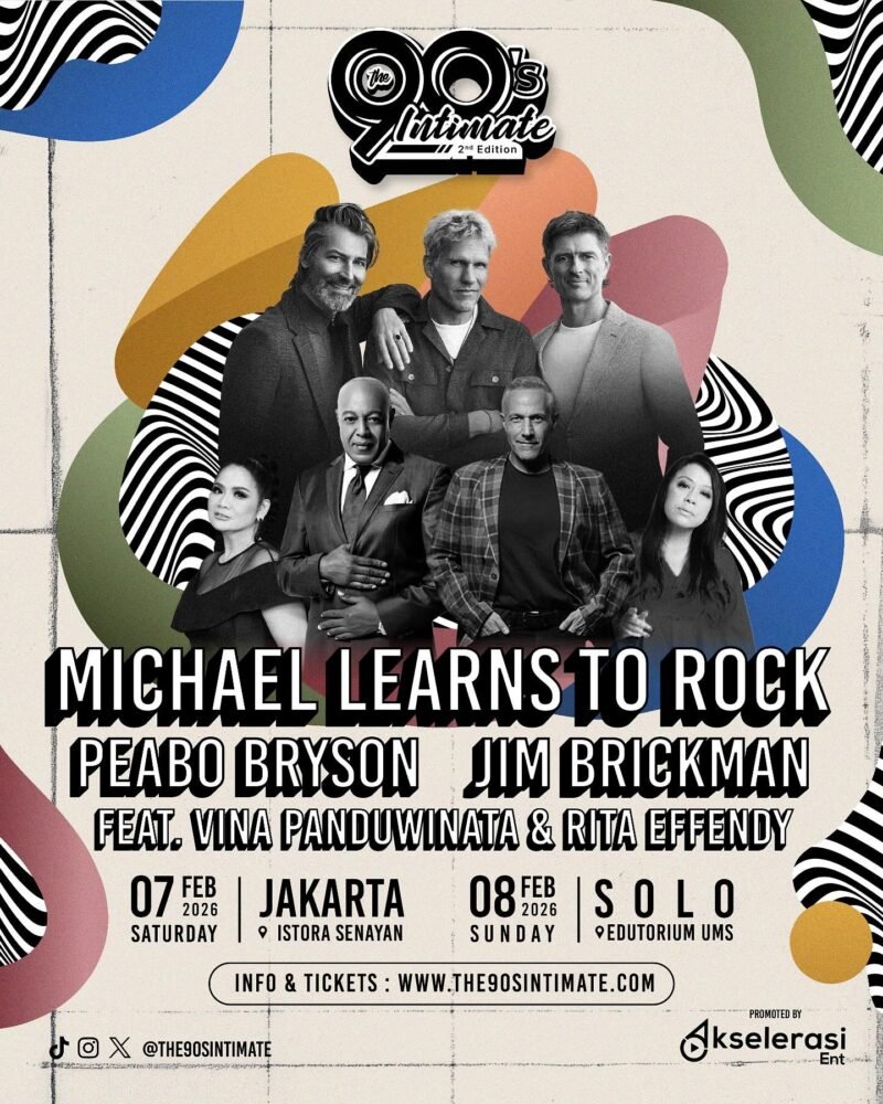 Michael Learns To Rock dkk bakal meriahkan The 90's Intimate di Jakarta dan Solo.