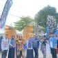 Foto, Tampak Tim Kirab Budaya Universitas Muhammadiyah Semarang dalam KMI Expo XVI. Dok: Istimewa.