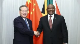 Kemitraan strategis China-Afrika Selatan makin kokoh! PM Li Qiang janjikan tarif nol persen dan dukungan penuh di G20 Johannesburg. Dok: Xinhua.