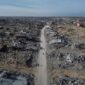 Reruntuhan kota Rafah setelah dibombardir oleh tentara Israel. Dok: Istimewa.