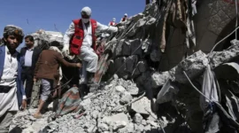 Aliansi Teluk retak! Saudi bom kargo senjata UEA di Yaman, Abu Dhabi tarik sisa pasukan. Dok: Human Right Watch.