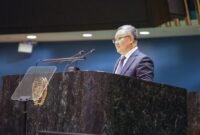 Ilustrasi, Panas di New York! Tiongkok kirim surat balasan telak ke Sekjen PBB. Dubes Fu Cong bongkar kontradiksi Jepang soal "pertahanan pasif" dan provokasi Taiwan. Dok: Istimewa.