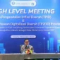 Gubernur DKI Jakarta Pramono Anung saat membuka High Level Meeting TPID dan TP2DD di Jakarta Pusat. (Posnews/Ist)