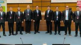 Kepala BNN Suyudi Ario Seto menyampaikan sikap Indonesia di Sidang CND PBB Wina Austria. (Posnews/BNN)