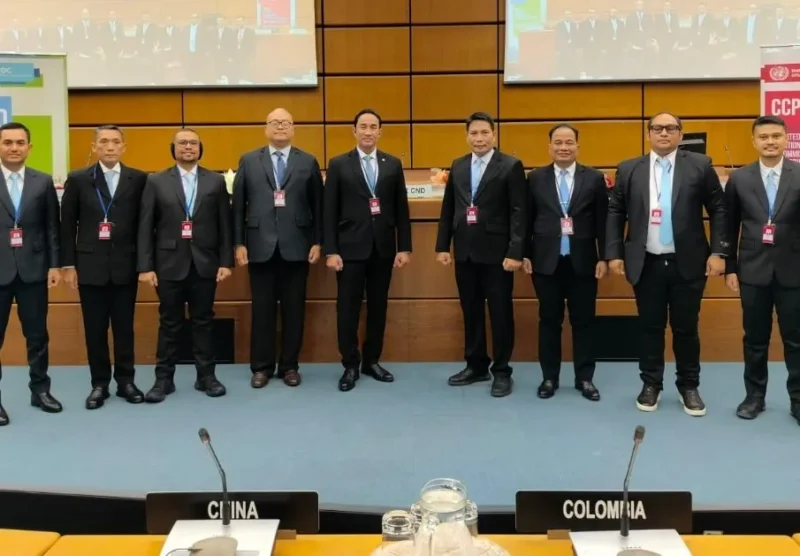 Kepala BNN Suyudi Ario Seto menyampaikan sikap Indonesia di Sidang CND PBB Wina Austria. (Posnews/BNN)