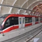 Ilustrasi, LRT Jakarta melintas di jalur Velodrome-Manggarai dengan tarif sosialisasi Rp8. (Posnews/Kemenhub)