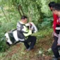 Mobil wisatawan terperosok ke jurang sedalam 20 meter di jalur alternatif Puncak Bogor, empat orang luka dan dievakuasi polisi. (Posnews/Ist)