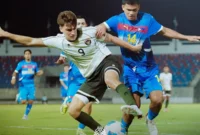 Momen pertandingan Indonesia U-23 vs Filipina U-23 di Stadion 700th Anniversary. (Posnews/@timnasindonesia)