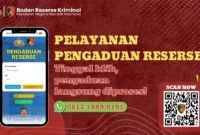 Masyarakat dapat membuat pengaduan secara online melalui aplikasi, chat WhatsApp, atau telepon ke Bareskrim Polri. (Posnews/Ist)