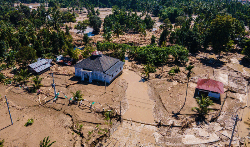 Kiamat kecil di Asia! Badai Senyar dan Ditwah picu banjir terburuk dalam sejarah. Indonesia, Thailand, dan Sri Lanka luluh lantak dengan 1.100 korban jiwa. Dok: Istimewa.