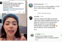 Selebgram Febbhy Morena memberikan klarifikasi melalui video Instagram terkait aksi oknum Ormas Sakera di Lawatan Sukorejo, Pasuruan, Jawa Timur. (Posnews/Instagram)