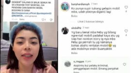 Selebgram Febbhy Morena memberikan klarifikasi melalui video Instagram terkait aksi oknum Ormas Sakera di Lawatan Sukorejo, Pasuruan, Jawa Timur. (Posnews/Instagram)