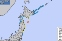 Gempa susulan kuat guncang Jepang! Tsunami kecil terdeteksi di Aomori dan Hokkaido. Dok: Japan Meteorological Agency.