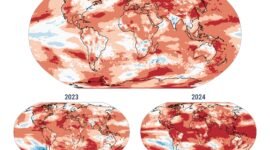 Planet kita baru saja melewati periode tiga tahun terpanas sepanjang sejarah. Ilmuwan memperingatkan bahwa batas 1,5 derajat Celcius bukan lagi ancaman masa depan, melainkan realitas hari ini. Dok: C3S/ECMWF.